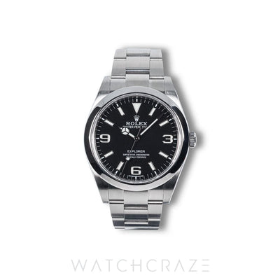2018 ROLEX EXPLORER I BLACK DIAL 39MM 214270