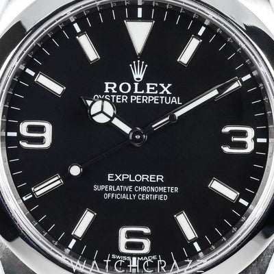 2016 ROLEX OYSTER PERPETUAL EXPLORER BLACK DIAL 39MM 214270