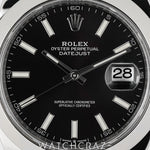 2022 ROLEX DATEJUST OYSTER SMOOTH BEZEL BLACK DIAL 41MM 126300