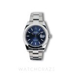 2024 ROLEX DATEJUST BLUE DIAL SMOOTH OYSTER 41MM 126300