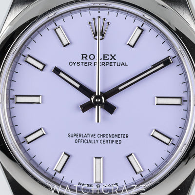 2025 ROLEX OYSTER PERPETUAL PURPLE DIAL 31MM 277200