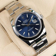 2024 ROLEX DATEJUST BLUE DIAL SMOOTH OYSTER 41MM 126300