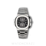 2020 PATEK PHILIPPE NAUTILUS TRAVEL TIME CHRONOGRAPH GREY DIAL 40MM 5990/1A-001