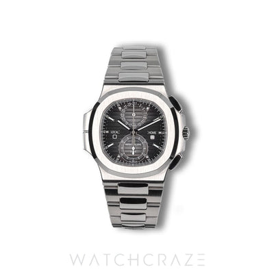 2020 PATEK PHILIPPE NAUTILUS TRAVEL TIME CHRONOGRAPH GREY DIAL 40MM 5990/1A-001