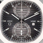 2020 PATEK PHILIPPE NAUTILUS TRAVEL TIME CHRONOGRAPH GREY DIAL 40MM 5990/1A-001