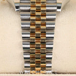 2022 ROLEX DATEJUST TWO TONE YELLOW GOLD AND STEEL BLACK DIAL DIAMOND MARKERS 41MM 126333