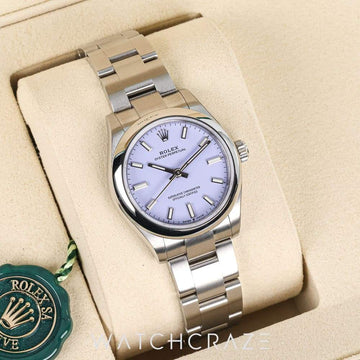 2025 ROLEX OYSTER PERPETUAL PURPLE DIAL 31MM 277200
