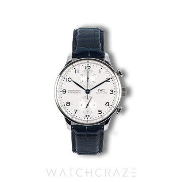 2022 IWC PORTUGIESER CHRONOGRAPH SILVER DIAL 41MM IW371605