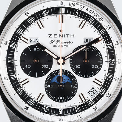 2023 ZENITH CHORONOMASTER ORIGINAL TRIPLE CALENDAR STEEL SILVER DIAL 38MM 03.3400.3610/39.C910