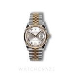 2022 ROLEX DATEJUST ROMAN DIAMOND SILVER DIAL 36MM 126233