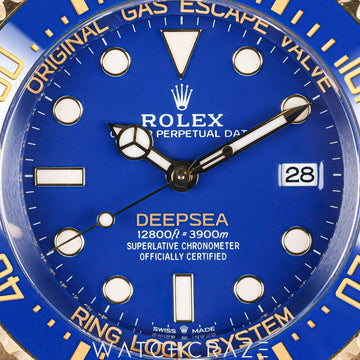 2024 ROLEX DEEPSEA YELLOW GOLD BLUE DIAL 136668LB