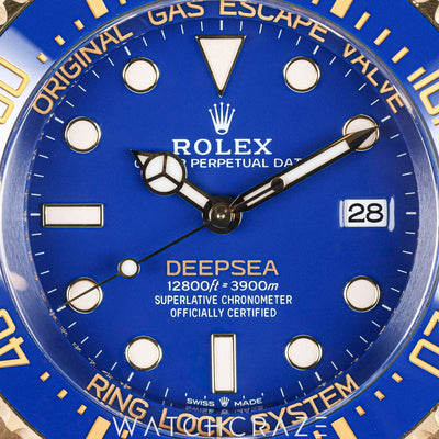 2024 ROLEX DEEPSEA YELLOW GOLD BLUE DIAL 136668LB