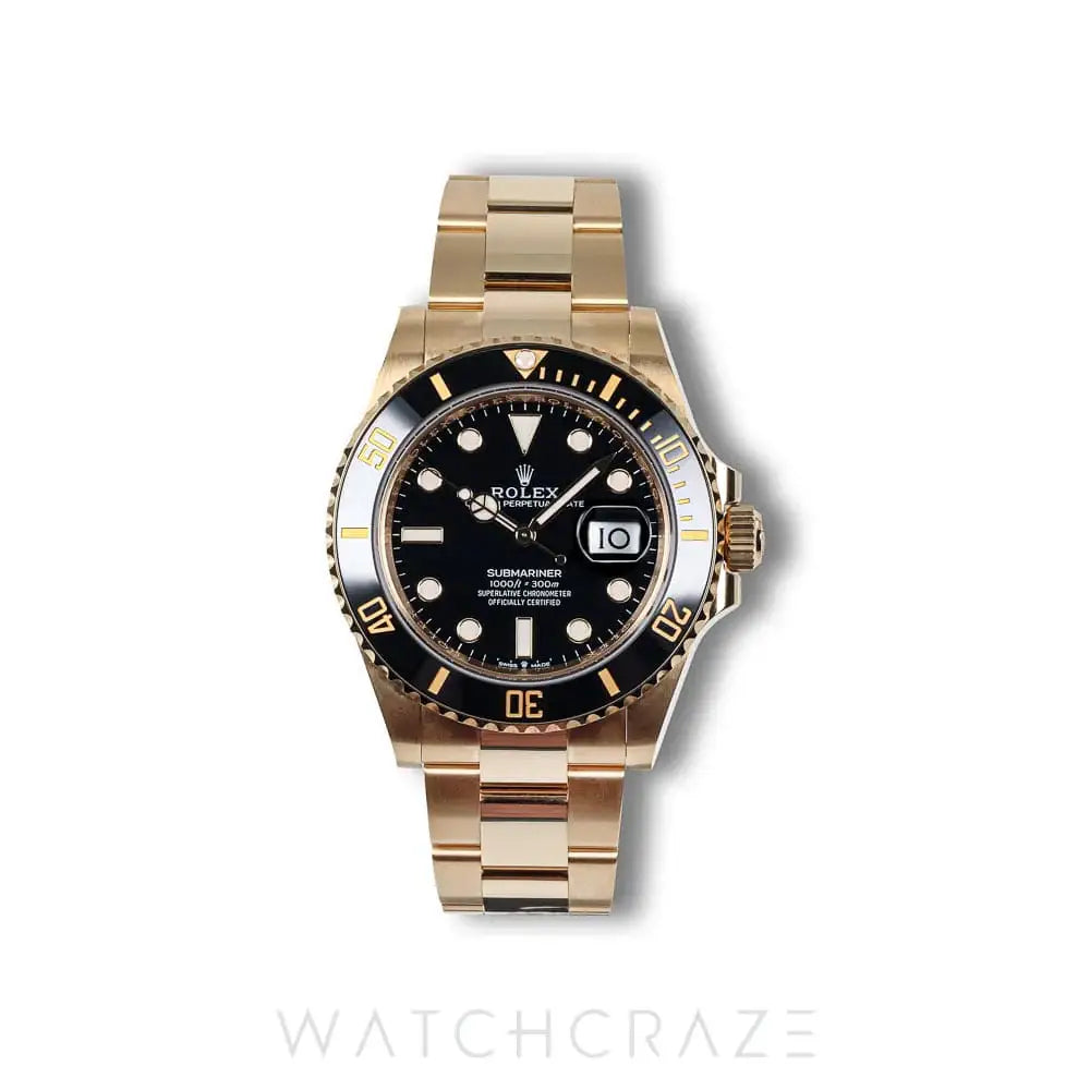 2025 ROLEX SUBMARINER DATE YELLOW GOLD 41MM 126618LN