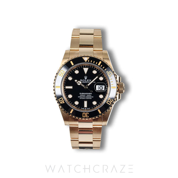 2025 ROLEX SUBMARINER DATE YELLOW GOLD 41MM 126618LN