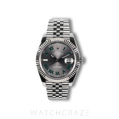 2023 ROLEX DATEJUST WIMBLEDON FLUTED JUBILEE 41MM 126334