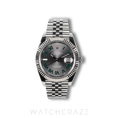 2023 ROLEX DATEJUST WIMBLEDON FLUTED JUBILEE 41MM 126334