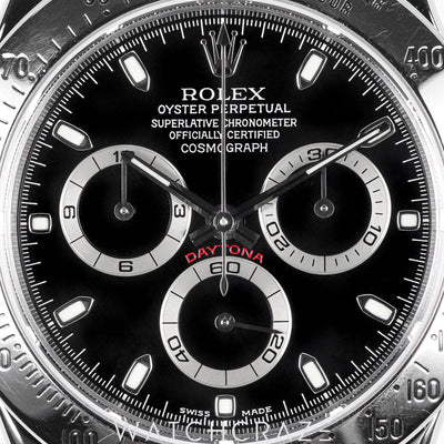 2004 ROLEX COSMOGRAPH DAYTONA BLACK DIAL 40MM 116520