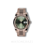 2026 ROLEX DAY-DATE ROSE GOLD OLIVE GREEN DIAL 40MM 228235