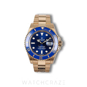 2024 ROLEX SUBMARINER YELLOW GOLD BLUE DIAL 'BLUESY' 41MM 126618LB
