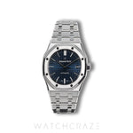 2021 AUDEMARS PIGUET ROYAL OAK BLUE DIAL 37MM 15450ST.OO.1256ST.03