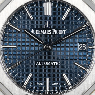 2021 AUDEMARS PIGUET ROYAL OAK BLUE DIAL 37MM 15450ST.OO.1256ST.03
