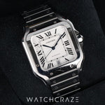 2025 CARTIER SANTOS DE CARTIER WHITE 39.8 X 47.5MM WSSA0018