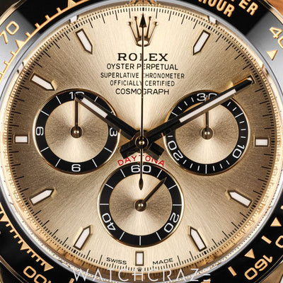 2023 ROLEX COSMOGRAPH DAYTONA YELLOW GOLD CHAMPAGNE DIAL 40MM 126518LN
