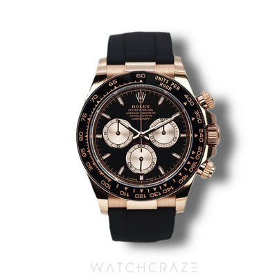 2023 ROLEX DAYTONA COSMOGRAPH ROSE GOLD BLACK DIAL 40MM 126515LN
