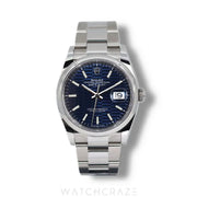 2023 ROLEX DATEJUST BLUE DIAL 36MM 126200