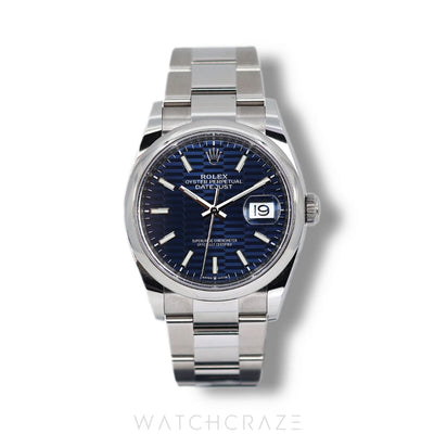 2023 ROLEX DATEJUST BLUE DIAL 36MM 126200