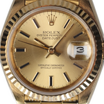 ROLEX LADIES DATEJUST YELLOW GOLD CHAMPAGNE DIAL 26MM 69178