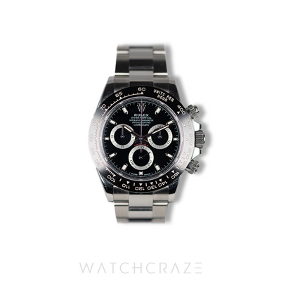 2021 ROLEX DAYTONA COSMOGRAPH BLACK DIAL 40MM 116500LN