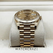 2021 ROLEX DAY-DATE 40 YELLOW GOLD CHAMPAGNE DIAL 228238