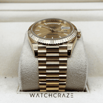 2021 ROLEX DAY-DATE 40 YELLOW GOLD CHAMPAGNE DIAL 228238