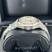 2017 AUDEMARS PIGUET ROYAL OAK WHITE DIAL 37MM 15450ST