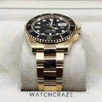 2022 ROLEX SUBMARINER YELLOW GOLD 41MM BLACK 126618LN
