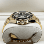 2022 ROLEX SUBMARINER YELLOW GOLD 41MM BLACK 126618LN