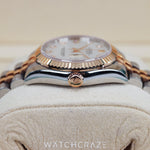 2015 ROLEX DATE-JUST 31 ROSE GOLD TWO TONE MOTHER OF PEARL DIAL 178271