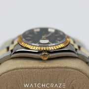 1999 ROLEX DATEJUST TWO TONE YELLOW GOLD AND STEEL 34MM 15233