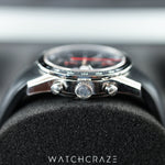 TAG HEUER CAREERA CALIBRE 16 BLACK DIAL RUBBER STRAP CV201AH.FT6014