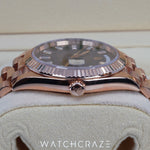 2019 ROLEX DAY-DATE ROSE GOLD DIAMOND MARKERS CHOCOLATE DIAL 40MM 228235