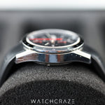 TAG HEUER CAREERA CALIBRE 16 BLACK DIAL RUBBER STRAP CV201AH.FT6014