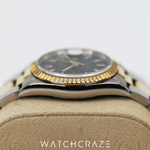 1999 ROLEX DATEJUST TWO TONE YELLOW GOLD AND STEEL 34MM 15233