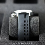 TAG HEUER CAREERA CALIBRE 16 BLACK DIAL RUBBER STRAP CV201AH.FT6014