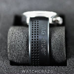 TAG HEUER CAREERA CALIBRE 16 BLACK DIAL RUBBER STRAP CV201AH.FT6014