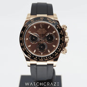 2022 ROLEX DAYTONA EVEROSE OYSTERFLEX CHOCOLATE DIAL 40MM 116515LN