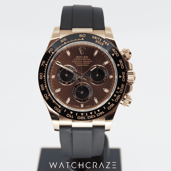 2022 ROLEX DAYTONA EVEROSE OYSTERFLEX CHOCOLATE DIAL 40MM 116515LN