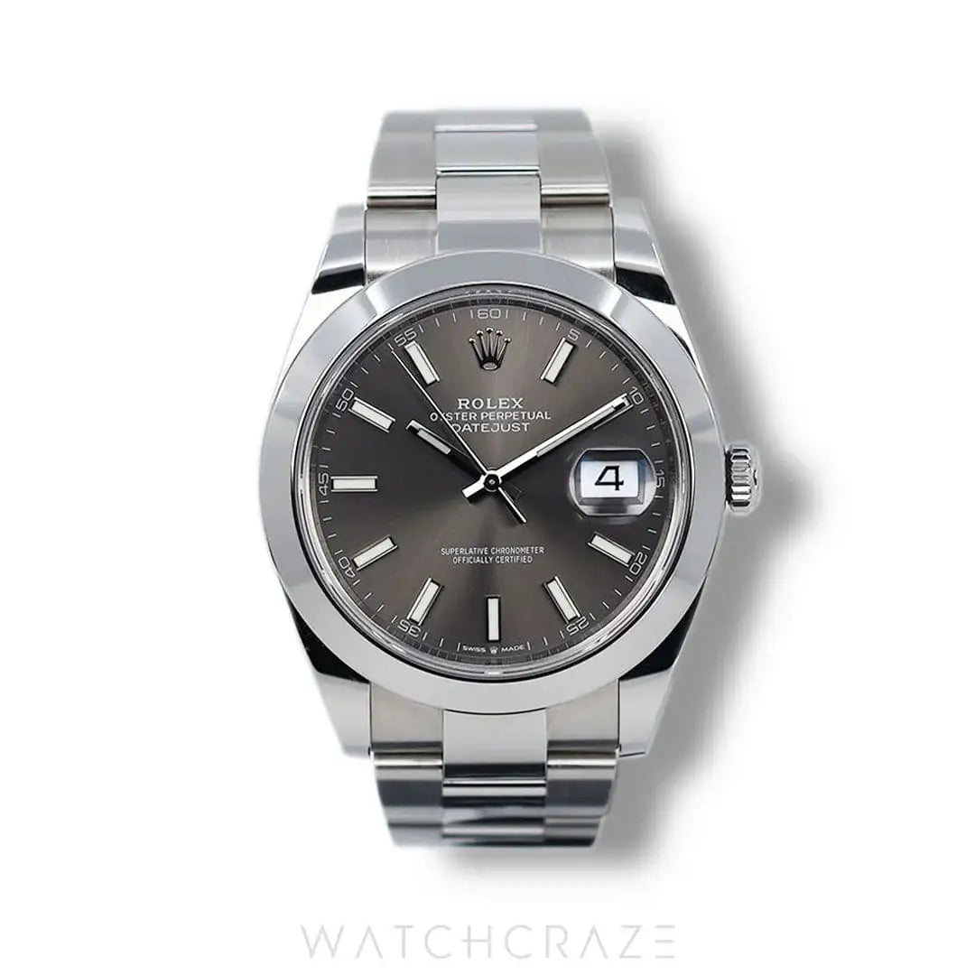 2022 ROLEX DATEJUST GREY DIAL 41MM 126300