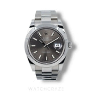 2022 ROLEX DATEJUST GREY DIAL 41MM 126300