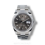 2022 ROLEX DATEJUST GREY DIAL 41MM 126300